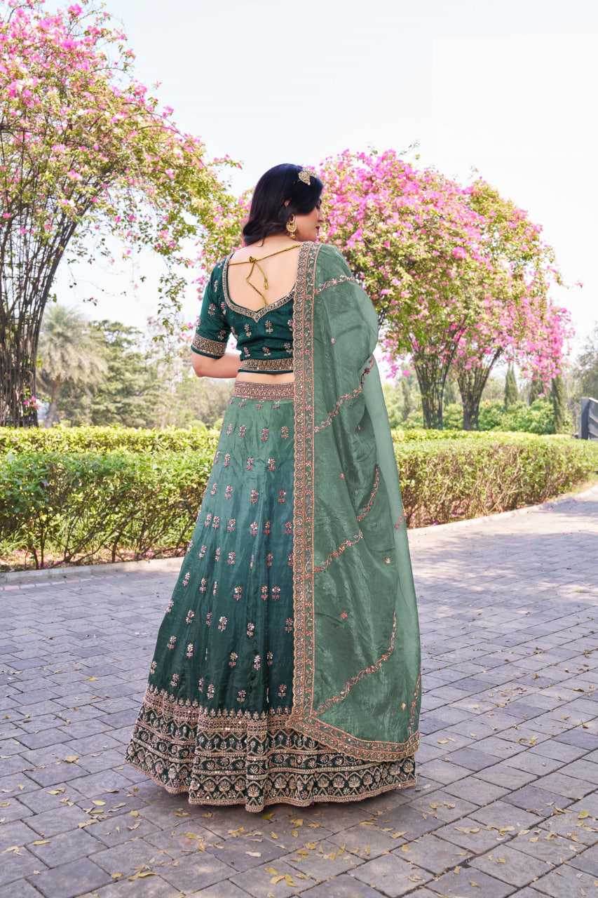 Soft Gold Crush Rajwada Lehenga for Festive Elegance - MYLUXURY LANE ENTERPRISE